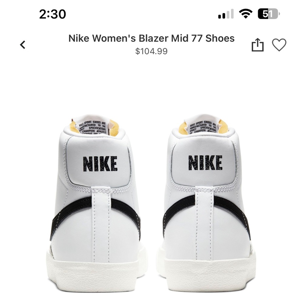 Nike blazer shoes - brand new!!